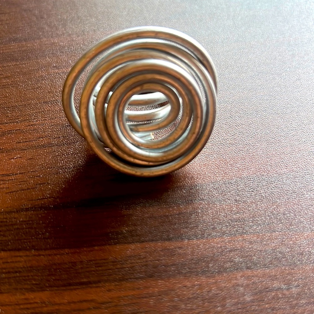 One of a kind Artist hand made and twisted ring size 9-11